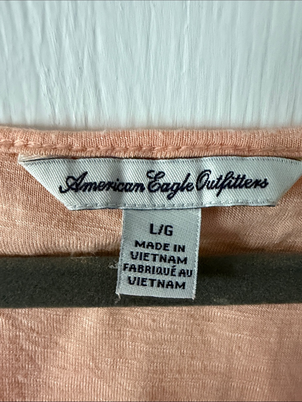 American Eagle Outfitters Peach Lace-Yoke Peasant Tunic - Picture 4 of 6